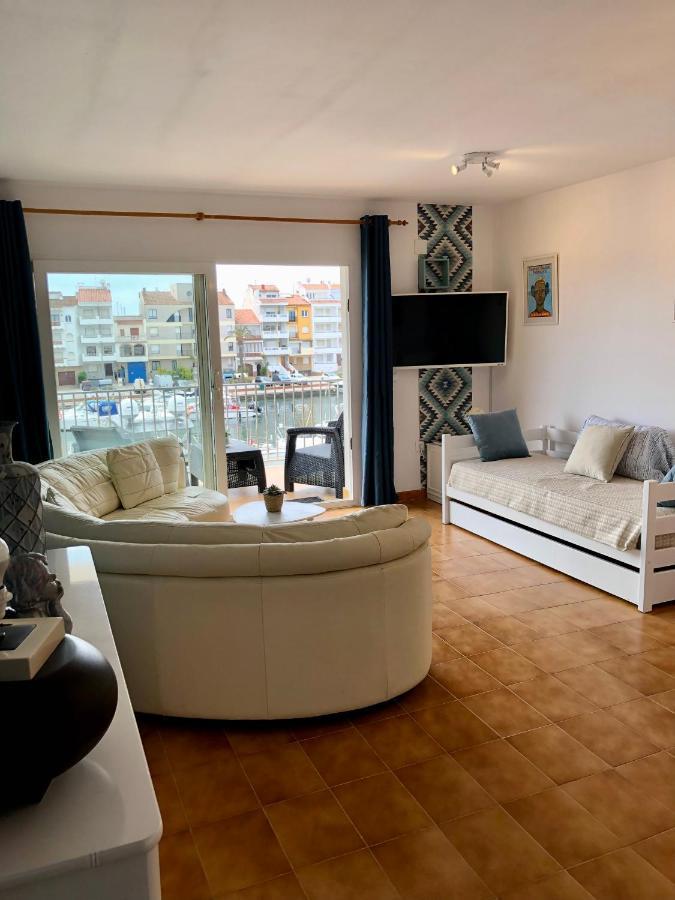 Appartement 80 M2,Port Rhodes D-2 Chambres, Terrasse Panoramique, Vue Sur Le Canal Principal D'Empuriabrava Eksteriør billede